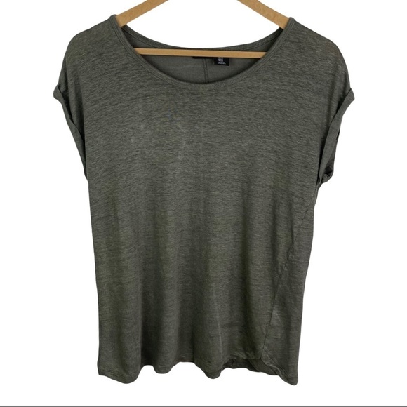 Tahari linen Olive Green Women's Top - Picture 1 of 6